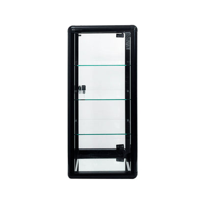 Tempered Glass Counter Top Display Showcase with Sliding Glass Door and Lock,Standard Aluminum Framing with Sliding Glass Door and Lock-display cabinet