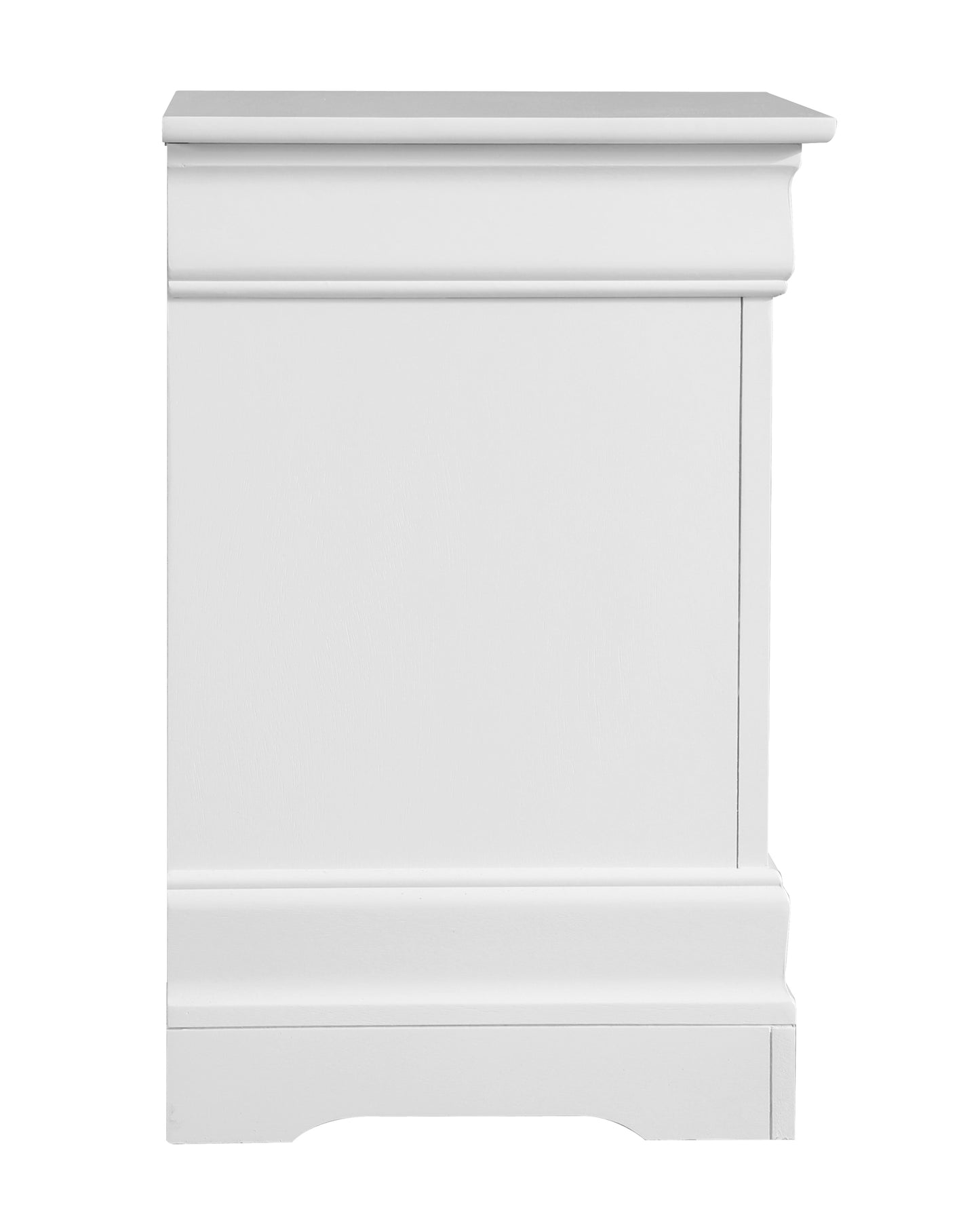 Timeless White Traditional Nightstand
