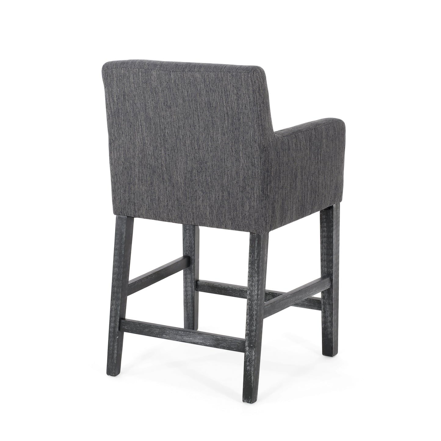 Upholstered 26 inch Counter Stool - Charcoal/Gray