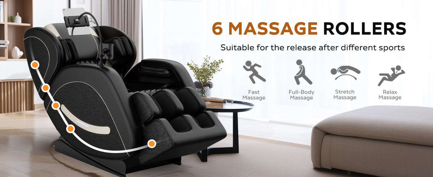 Massage Chair Recliner with Zero Gravity with Full Body Air Pressure