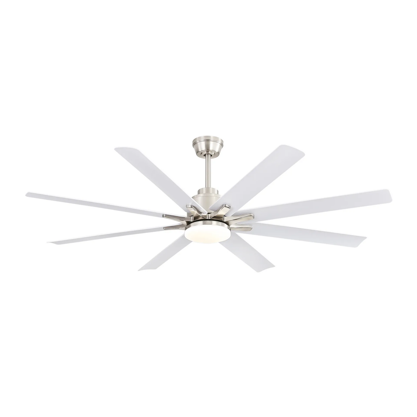 66 Inch Modern Ceiling Fan With Dimmable Led Light 8 ABS Blades Remote Control Reversible DC Motor For Home Office