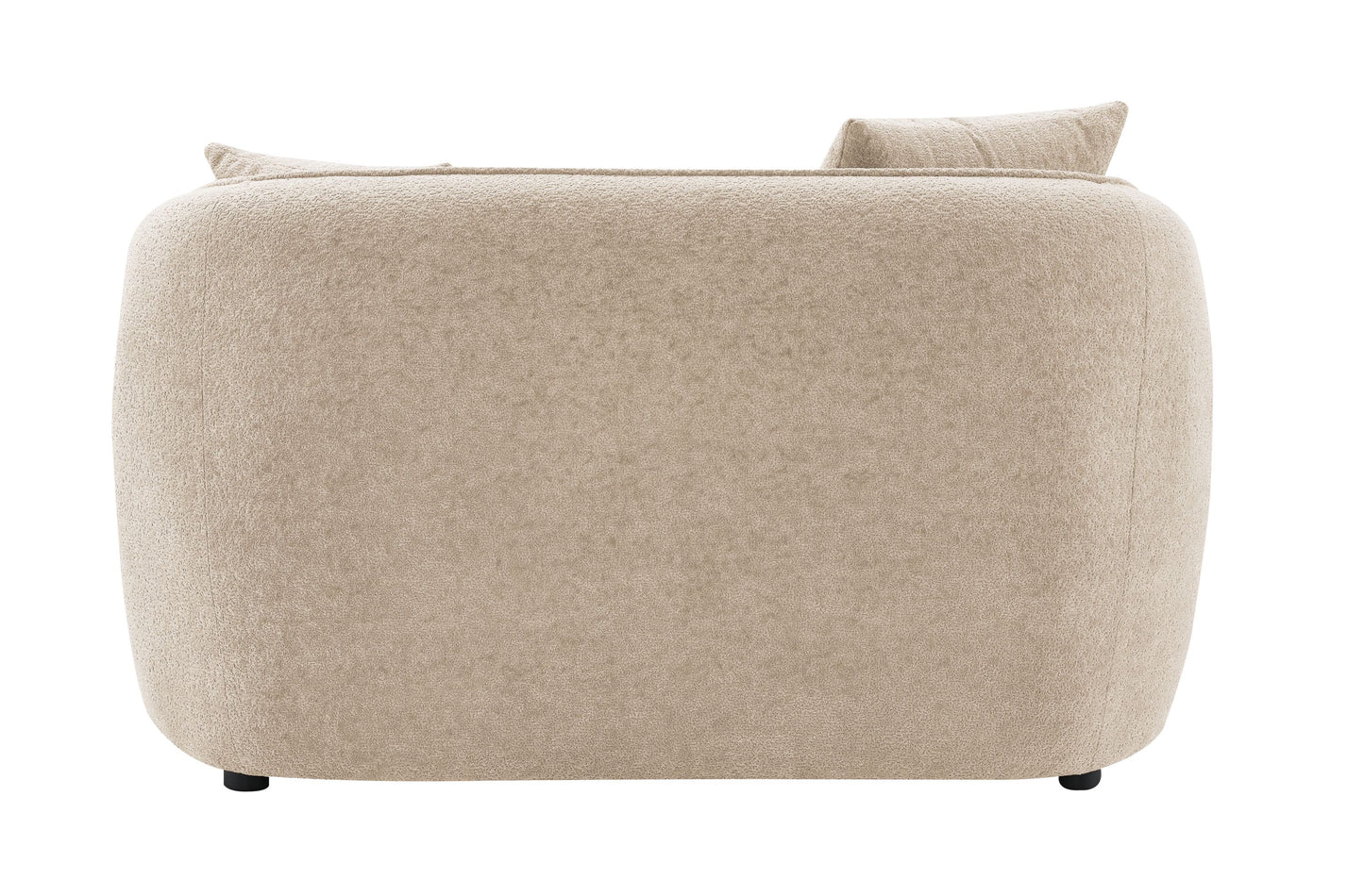 Keith Beige Chenille 3PCS Living Room Set (comes with matching color toss pillows)