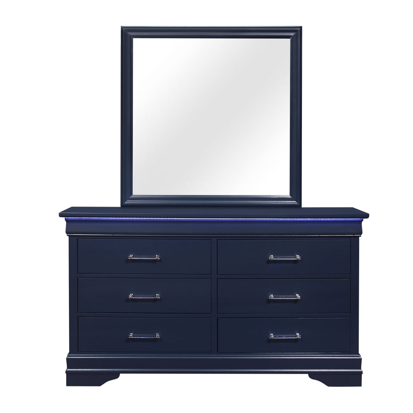 CHARLSTON BLUE DRESSER WITH LED