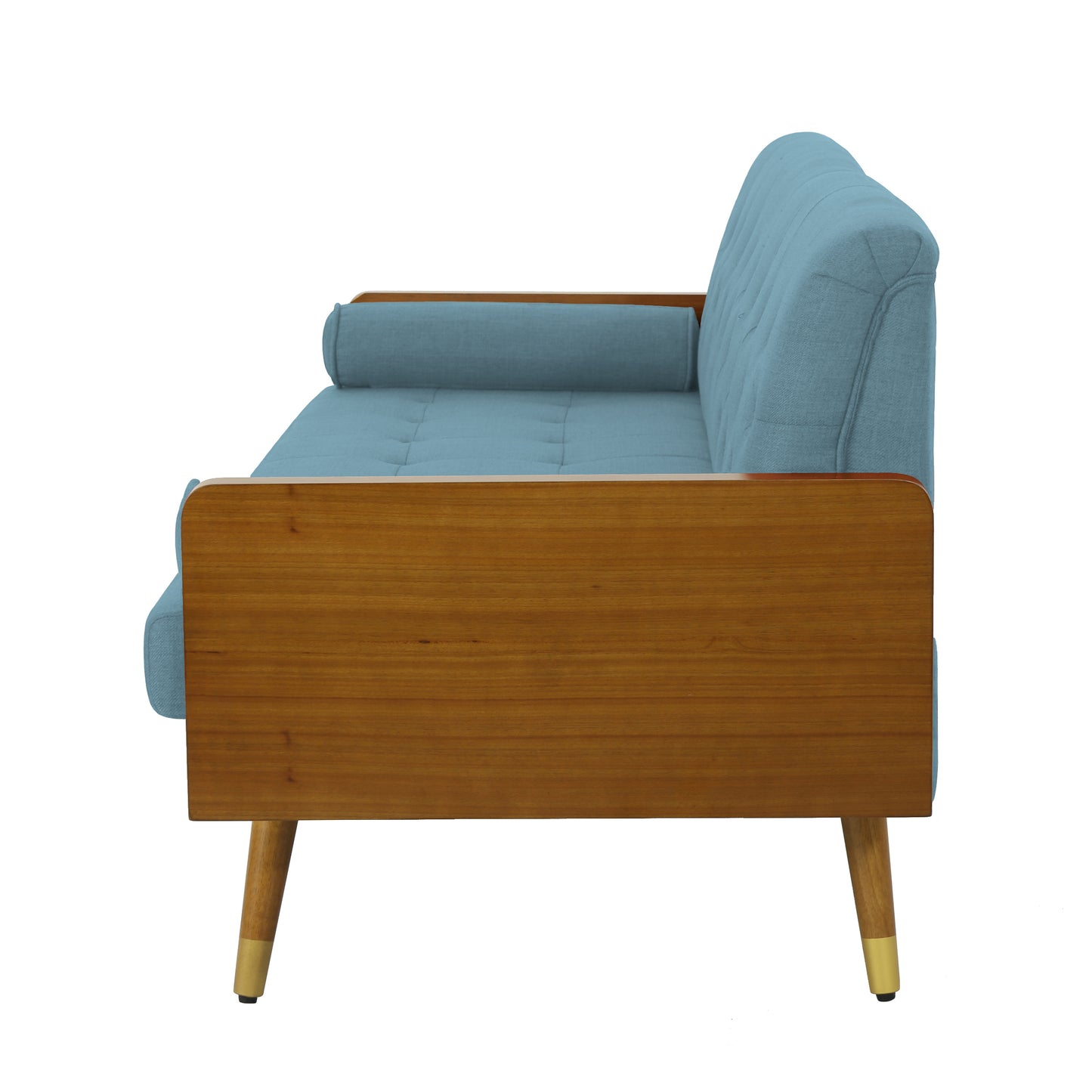 Aidan Mid Century Modern Tufted Fabric Sofa