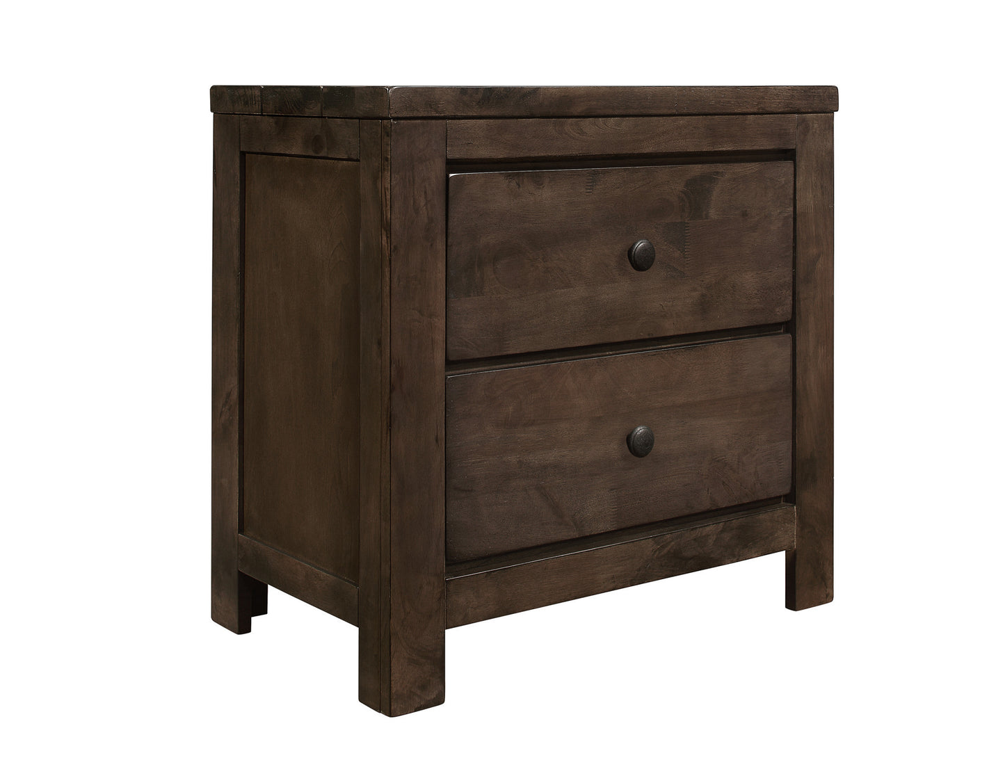 Verna Brown 2-Drawer Nightstand