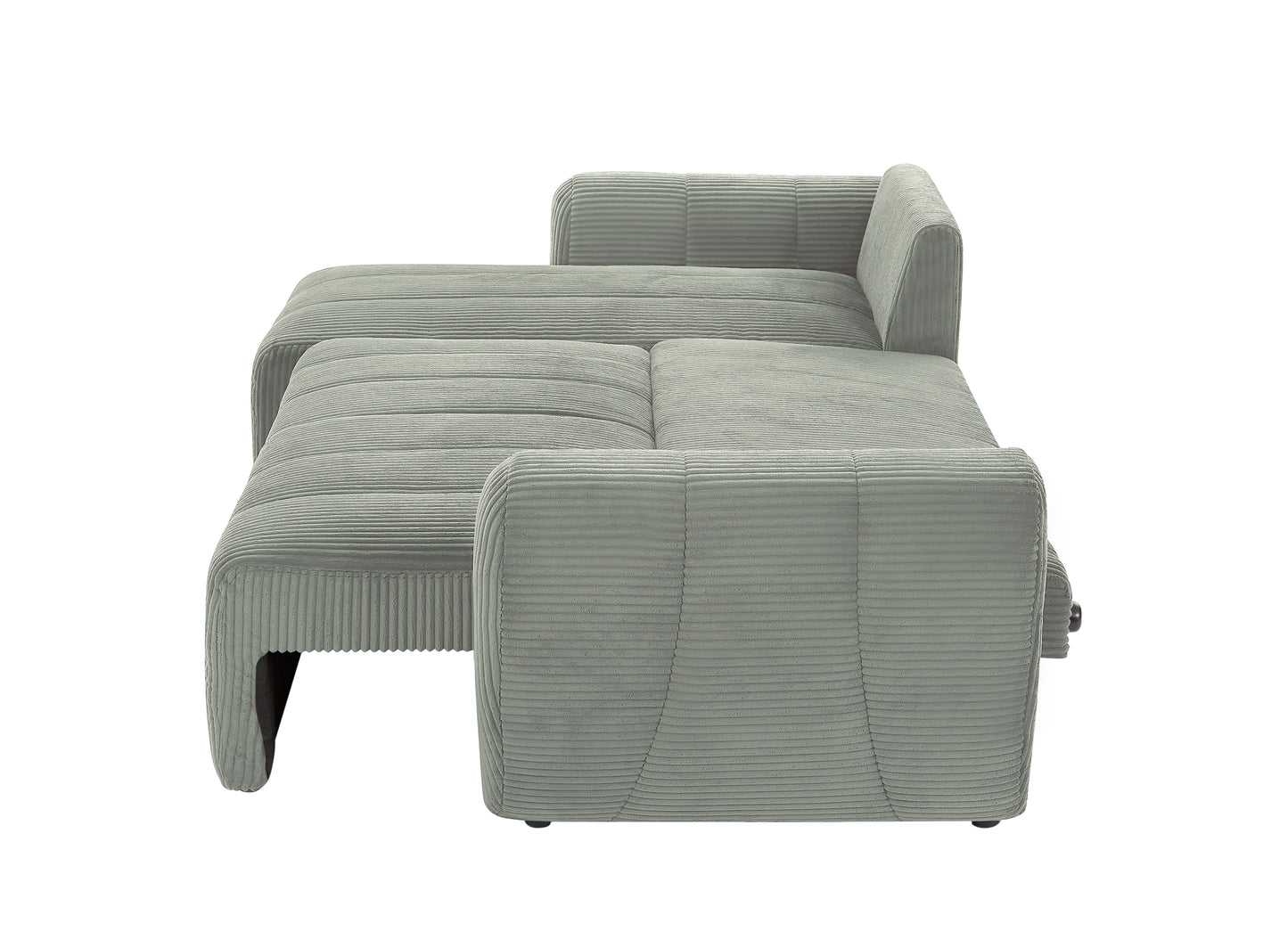 Convertible Sectional Sofa Couch,  Modern Fabric 3 Seater L-Shaped Couch for Living Room, Apartment, Office, Small Space