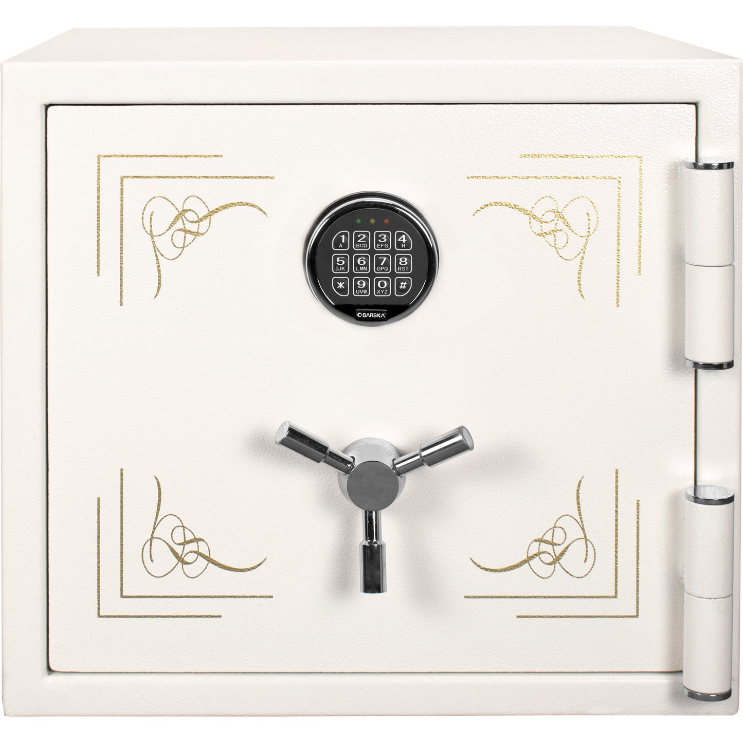 1.91 CUBIC FT KEYPAD FIREPROOF JEWELRY SAFE, WHITE