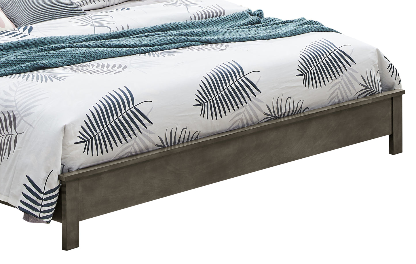 Stylish Gray Queen Bed With Robust Design