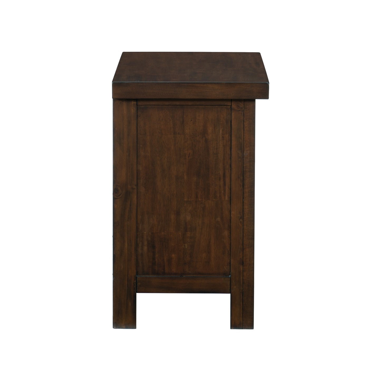 Classic Brown Finish 1pc Nightstand of 3x Drawers Mango Veneer Wood Transitional Bedroom Furniture