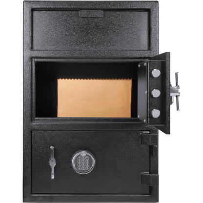 Digital Keypad Two Lock Depository Safe 1 6 2 Cubic Ft