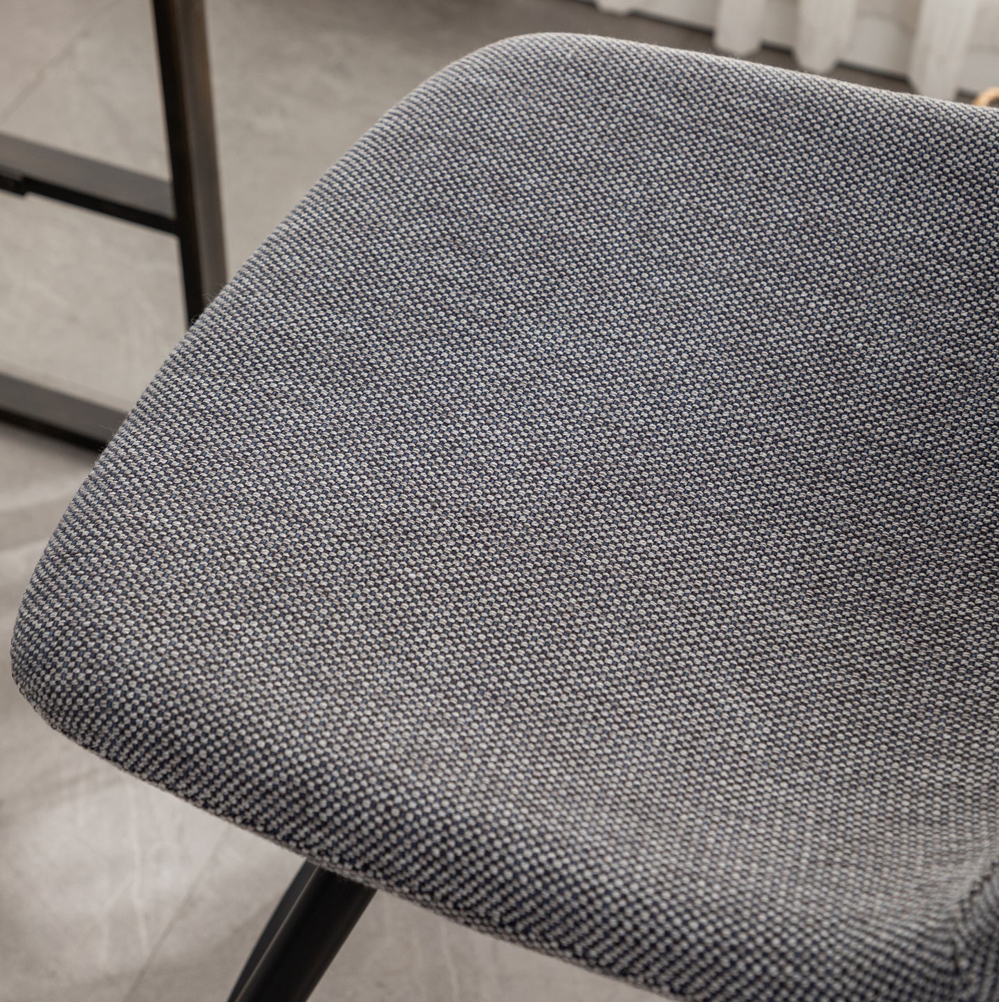 Porth Fabric Kitchen 28.25" Counter Height Stools, Set of 2, Gray