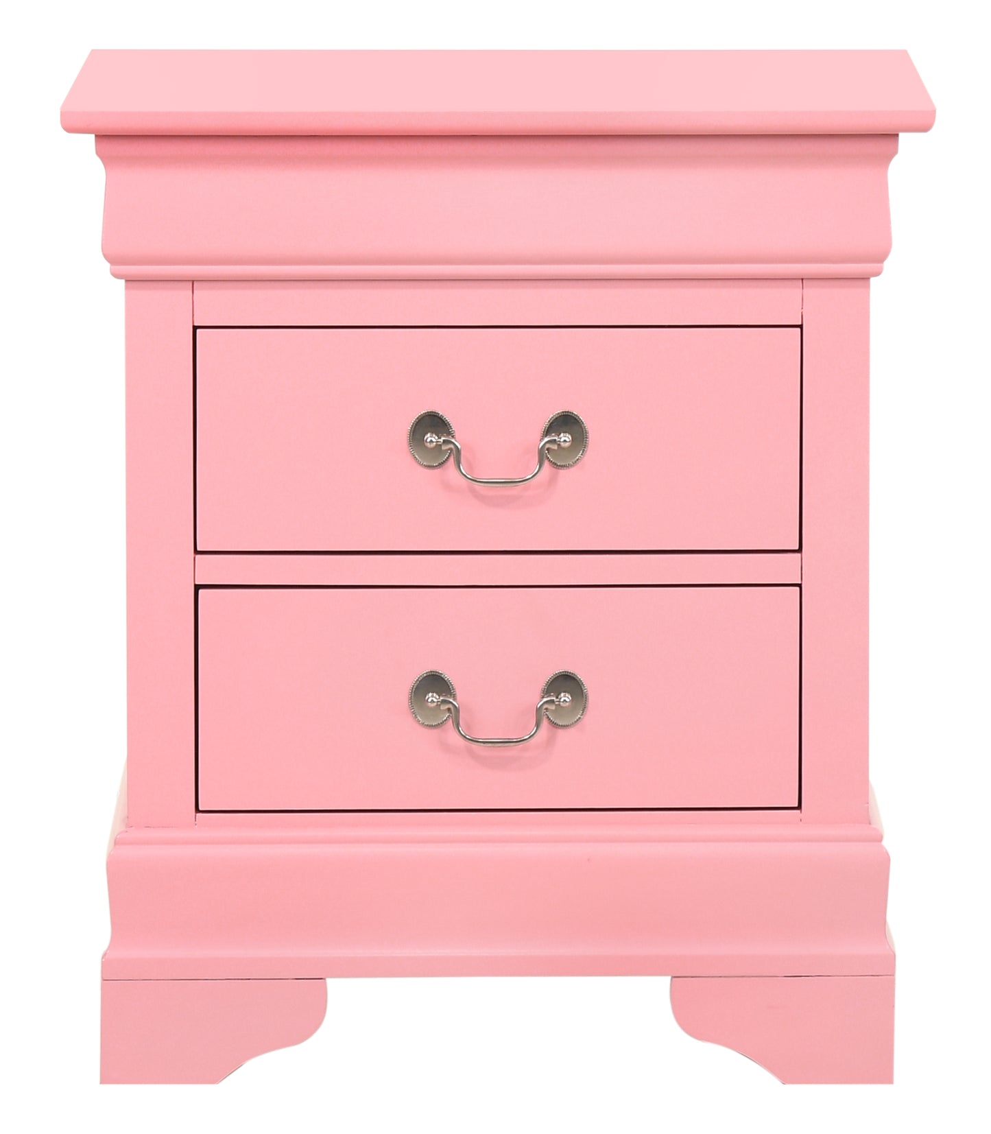 Charming Pink Traditional Nightstand