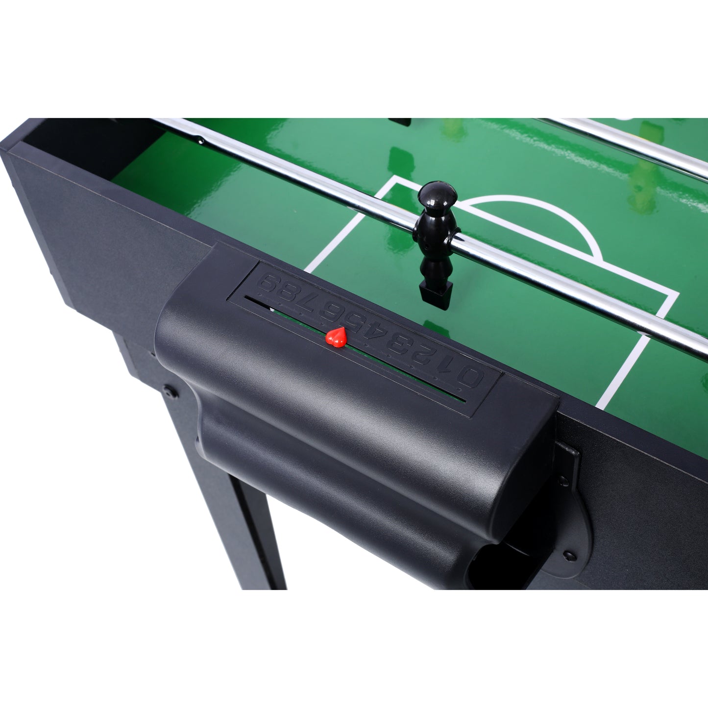 5-in-1 Multi-Game Table - Billiards, Push Hockey, Foosball, Ping Pong, and Basketball black/blue