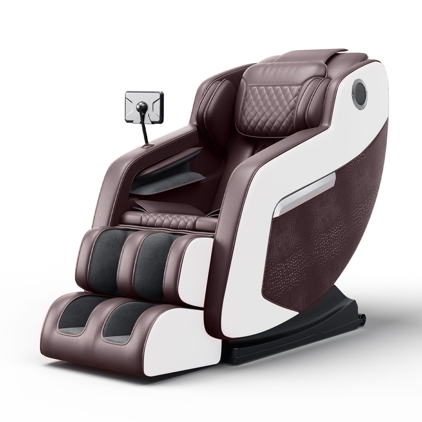 Open Massage Chair,Full Body Zero Gravity Recliner with Bluetooth, Hip Heating, Foot Massage and Air Massage System for Home Office, for mom/dad (Brown)