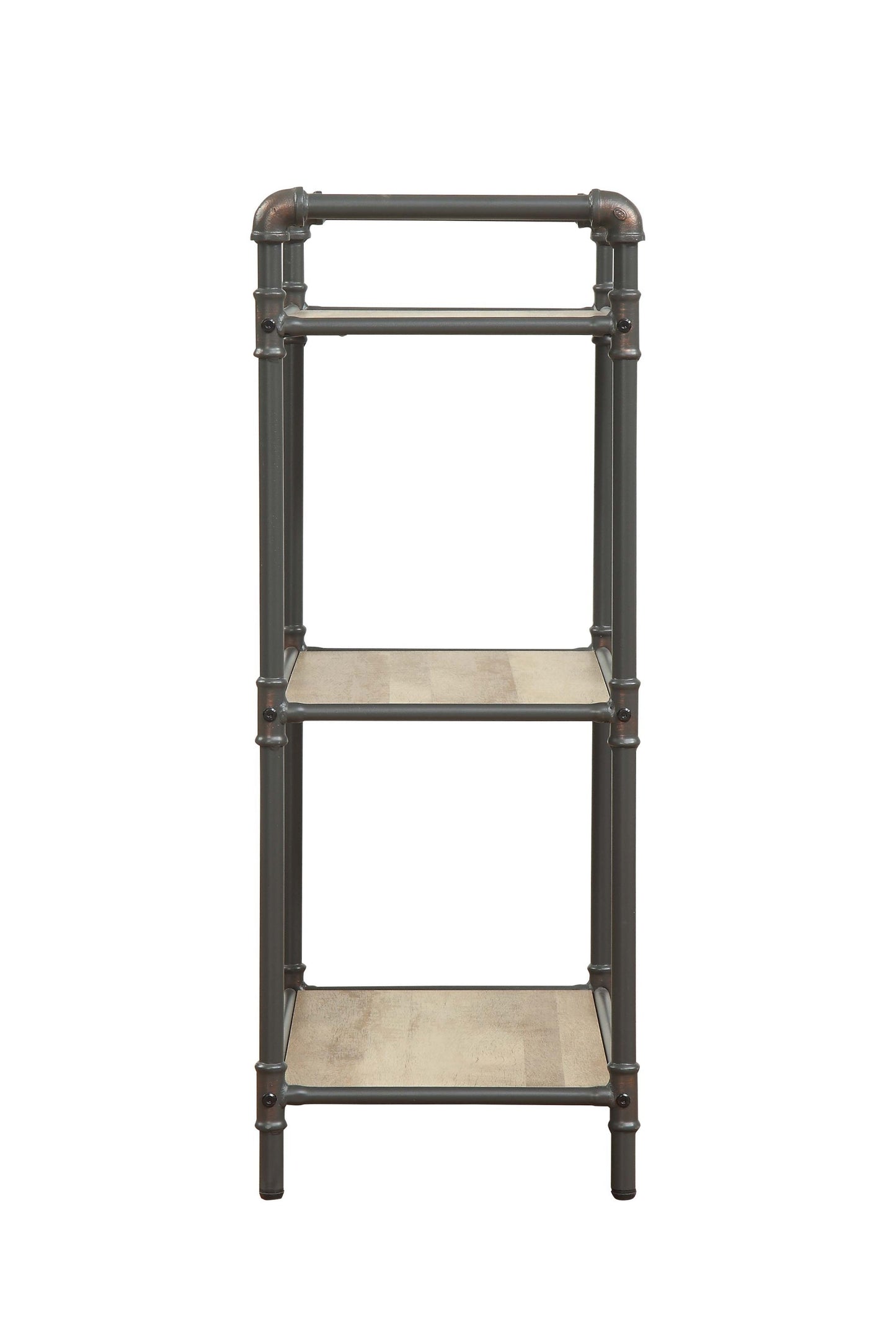 Itzel Antique Oak & Sandy Gray Finish Bookshelf