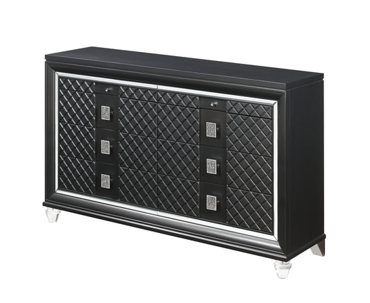 Sawyer Metallic Gray Finish Dresser
