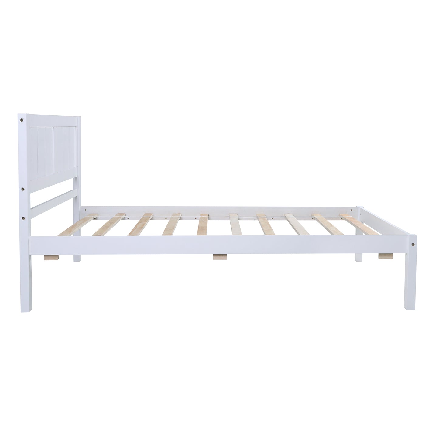 Wood Platform Bed Twin size Platform Bed with Headboard