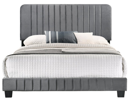 Stylish Contemporary Gray King Bed