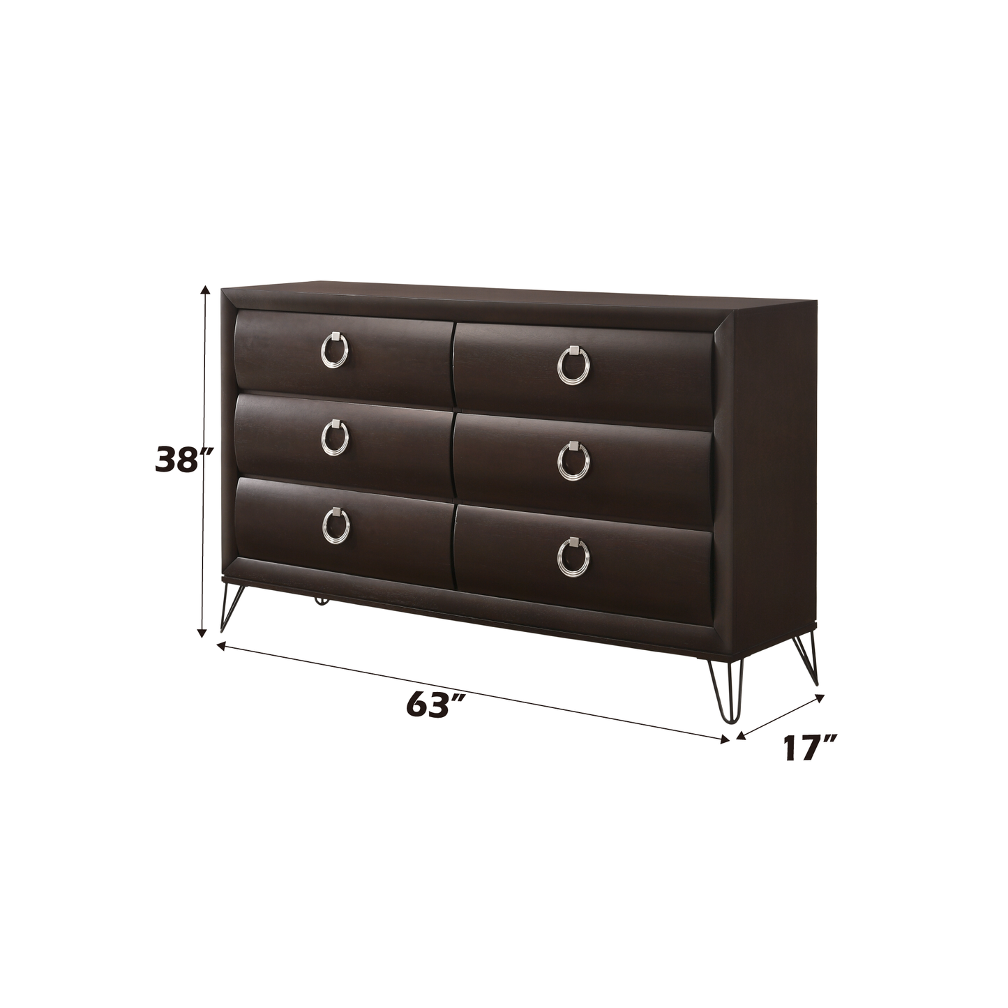 Tablita Dark Merlot Finish Dresser