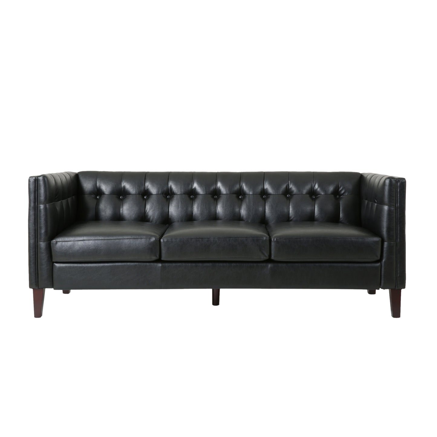 Mirod Comfy 3-seat Sofa with Tufted Back , Modern for Living Room