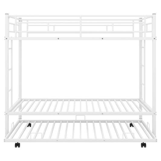 Morven Twin over Twin Bunk Bed with Trundle, White