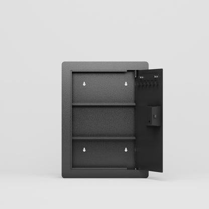 Wall Safes Between the Studs, Hidden Safe with Digital Keypad, Removable Shelves, In Wall Safe for Firearms, Gun, Valuables (Black)