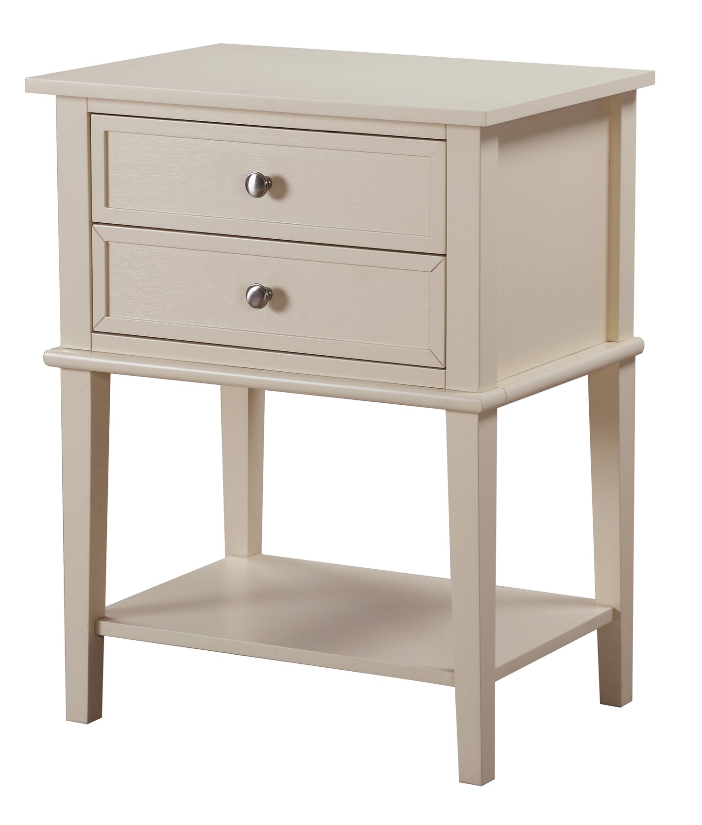 Stylish Beige Contemporary Nightstand