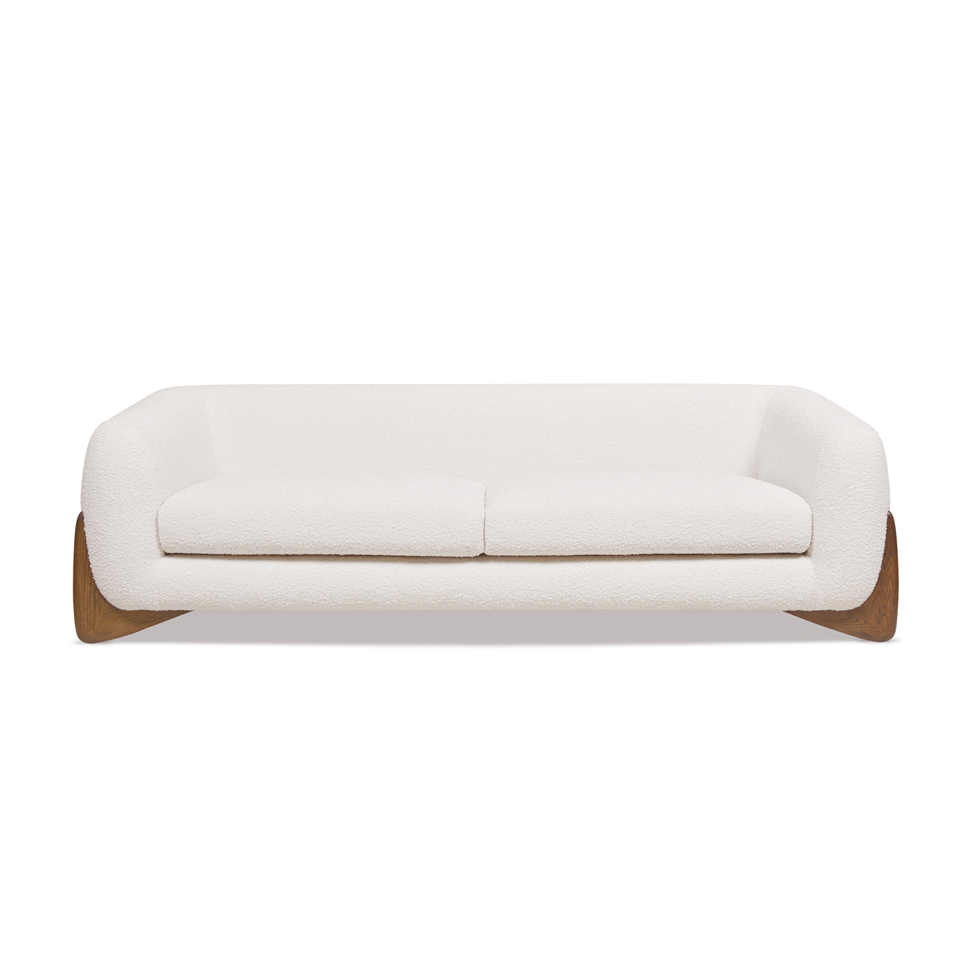 Alpine 90.5" Sherpa Sofa, Ivory White Boucle