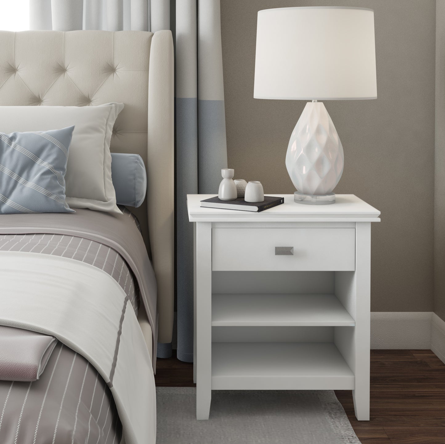 Artisan - Bedside Table - White