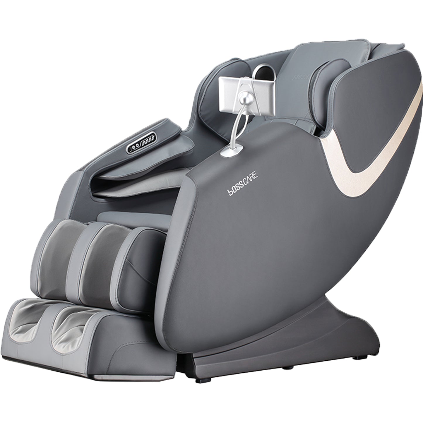 BOSSCARE  New Massage Chairs with AI Voice Control Shiatsu Recliner Gray