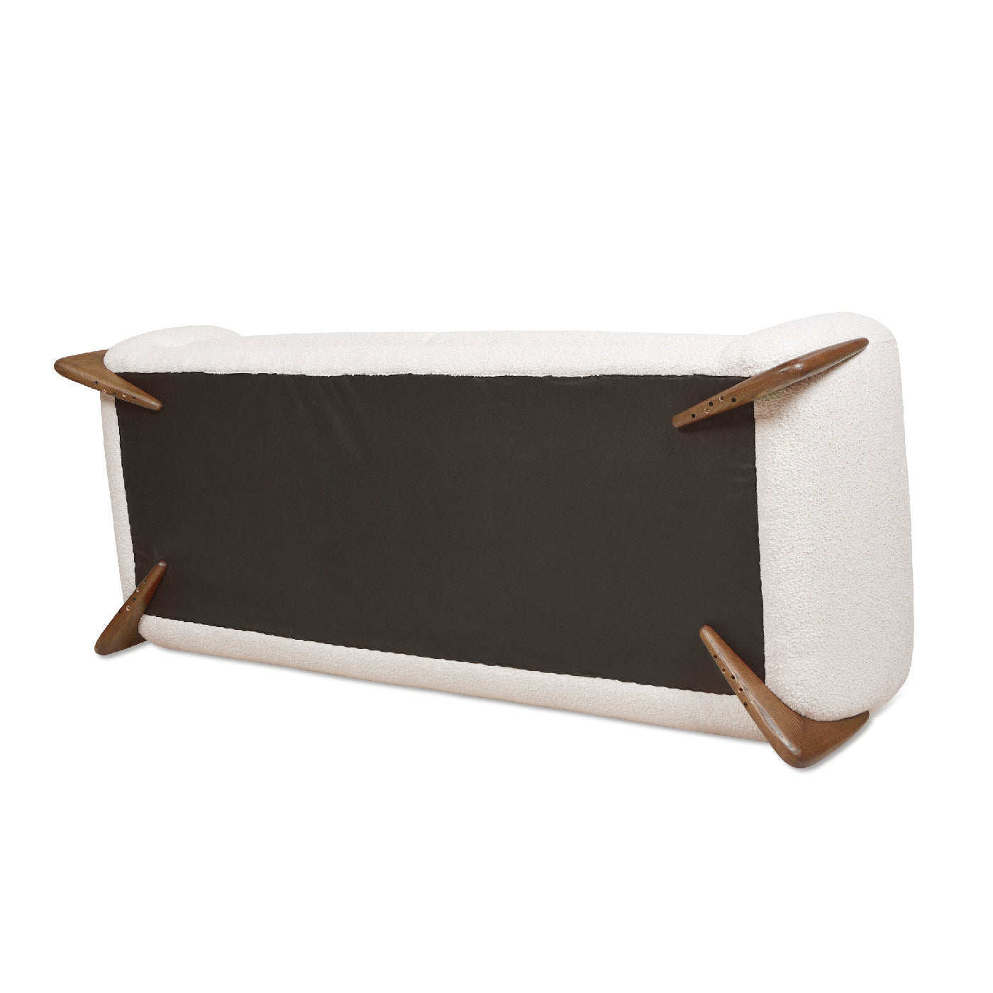 Alpine 90.5" Sherpa Sofa, Ivory White Boucle