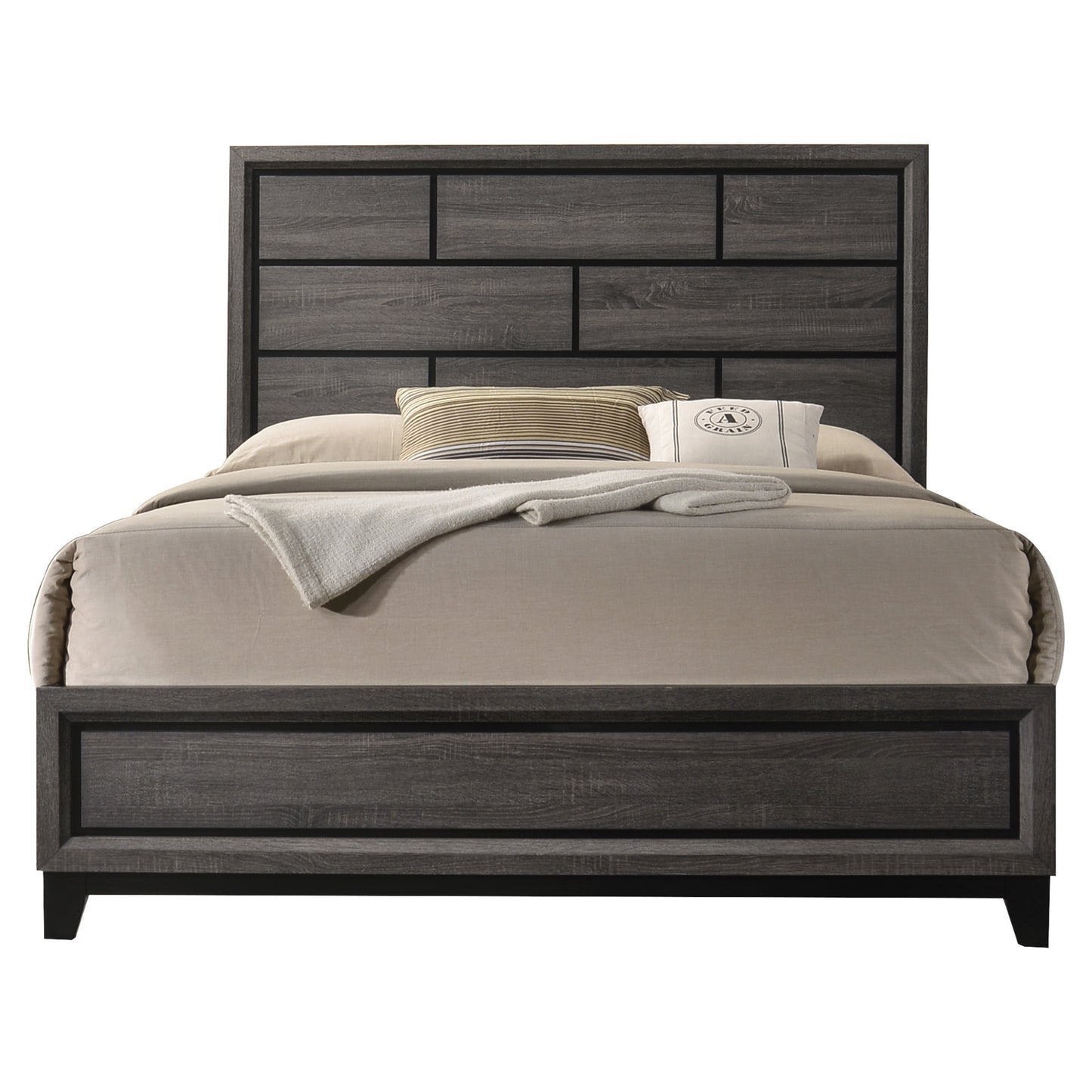 Weathered Grey Queen Bed