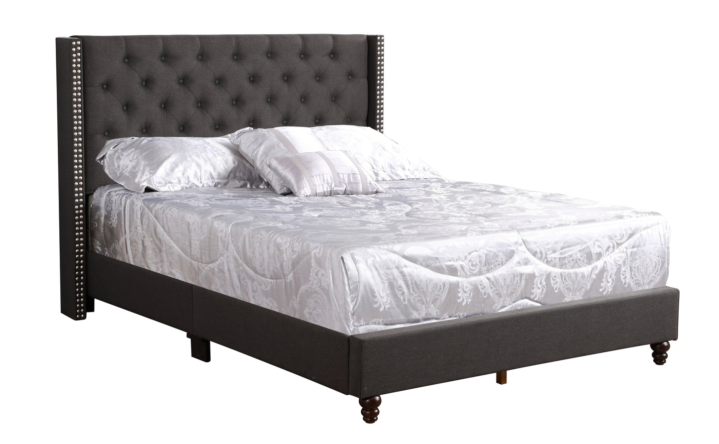 Elegant Transitional Full Upholstered Bed