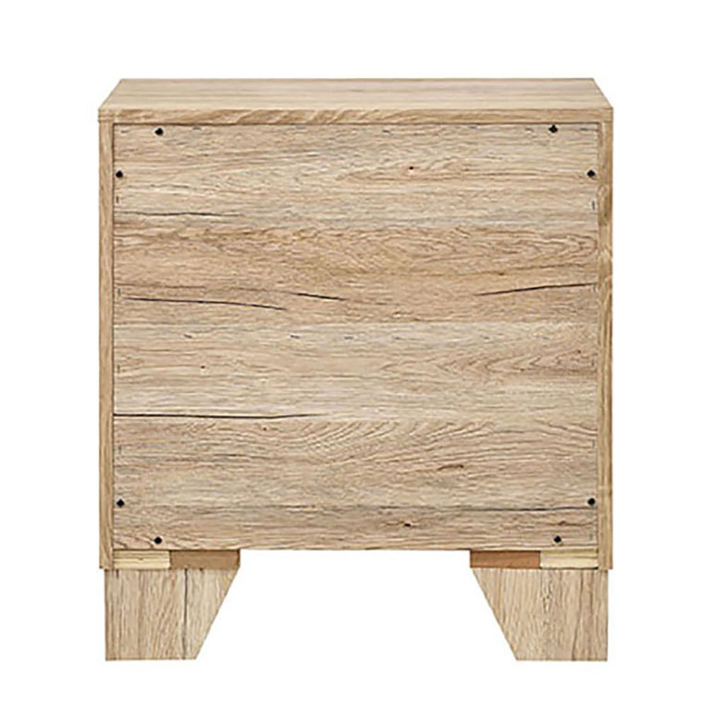 Natural 2-Drawer Nightstand