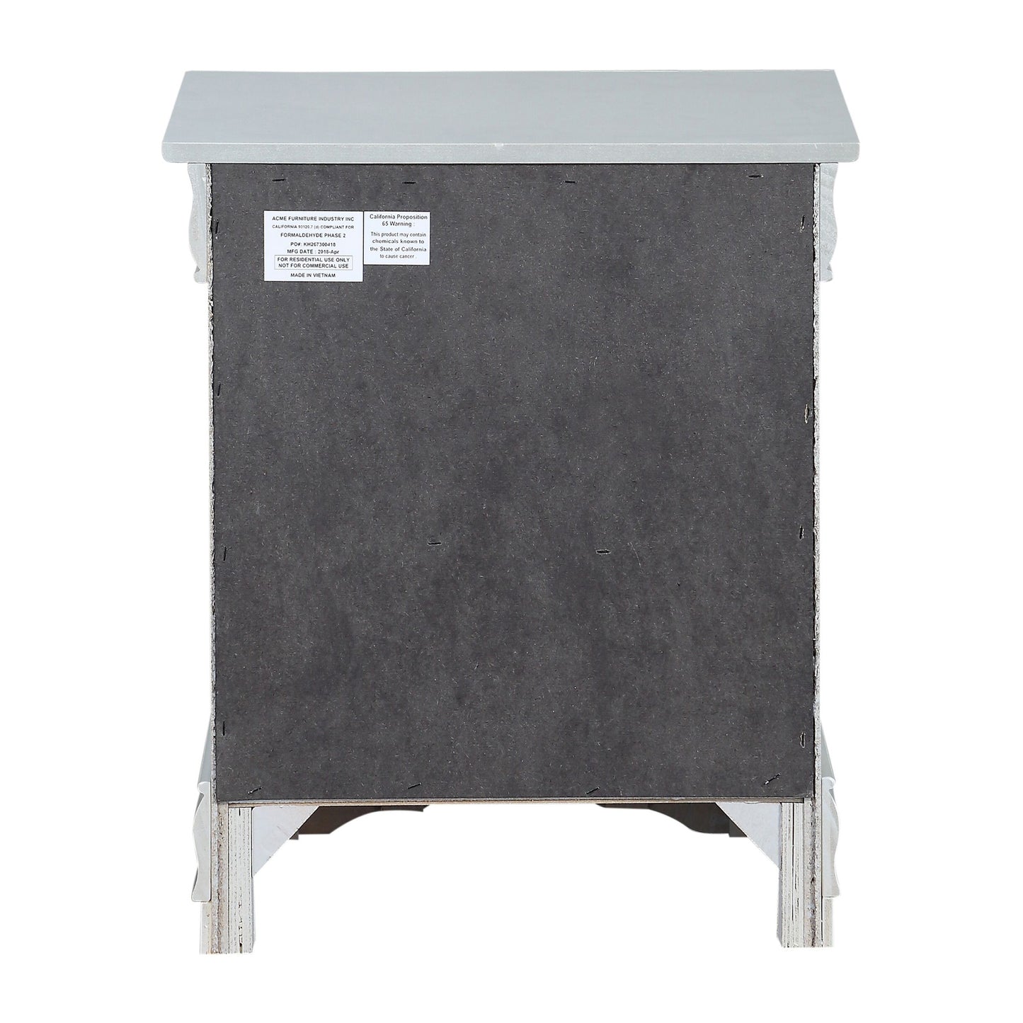 Platinum 2-drawer Nightstand