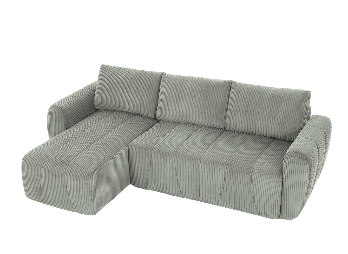 Convertible Sectional Sofa Couch,  Modern Fabric 3 Seater L-Shaped Couch for Living Room, Apartment, Office, Small Space