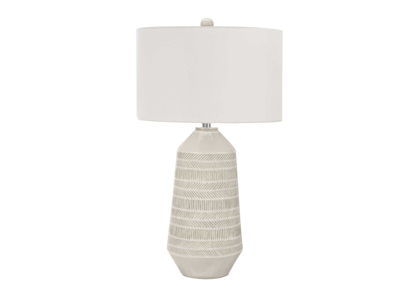 Lighting, 33"h, Table Lamp, Ivory / Cream Shade, Cream Ceramic, Contemporary