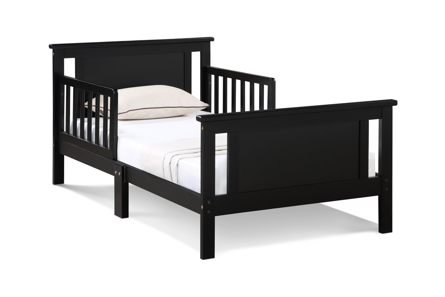 Connelly Reversible Panel Toddler Bed Black/Vintage Walnut