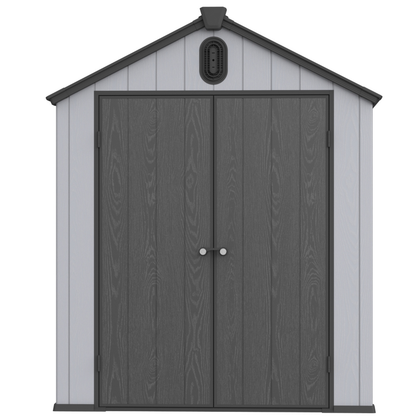 XWT012-1 6*8ft resin plastic storage shed for backyard garden big spire Tool storage