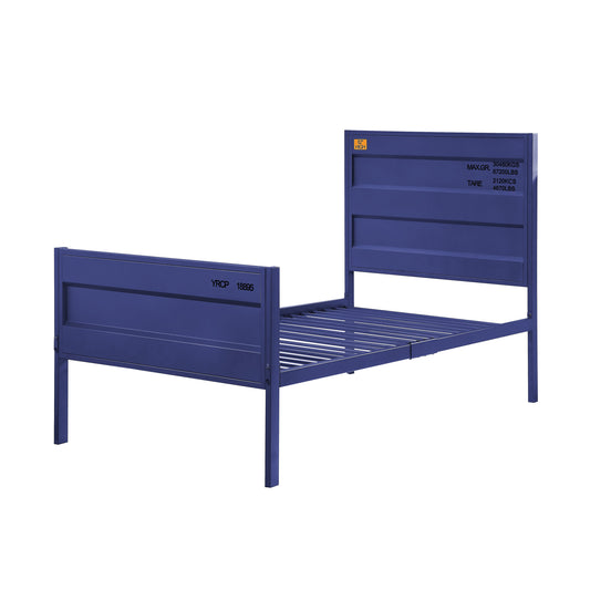 Blue Twin Platform Bed