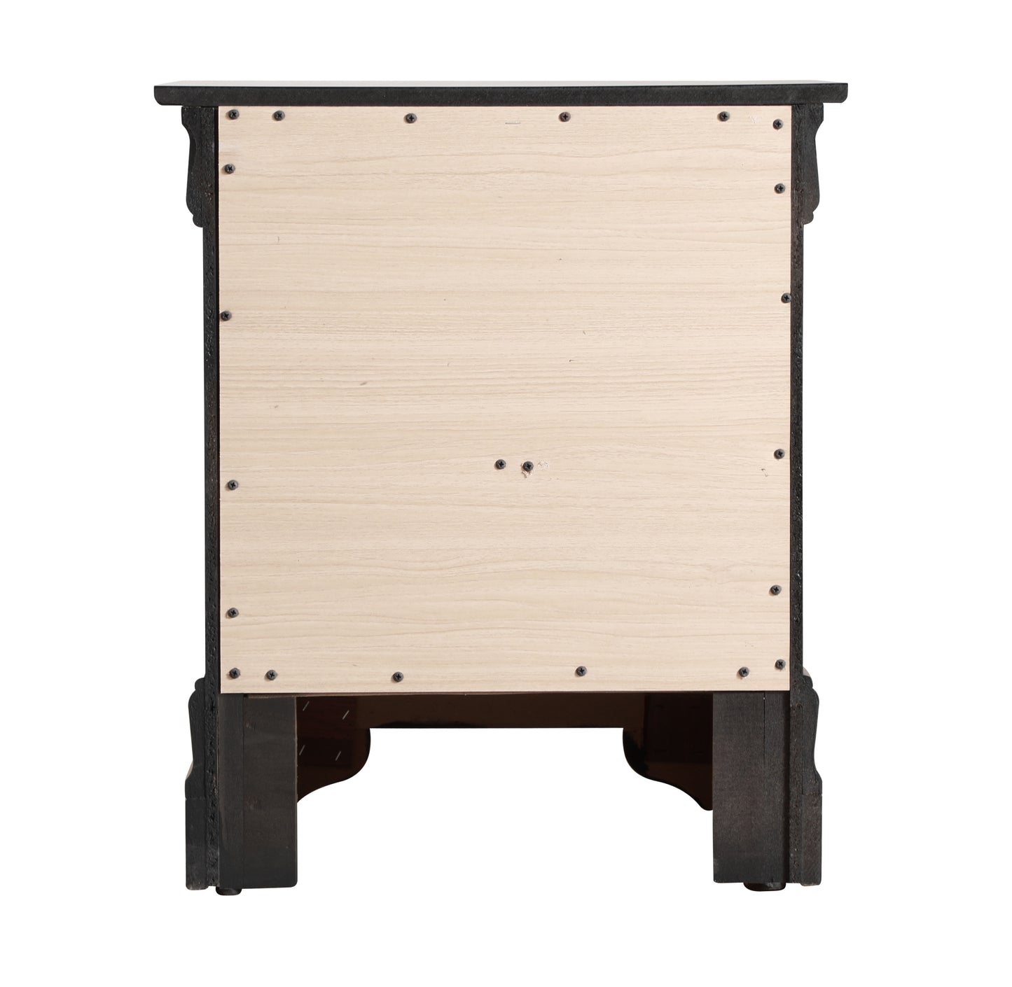 Elegant Black Traditional Nightstand