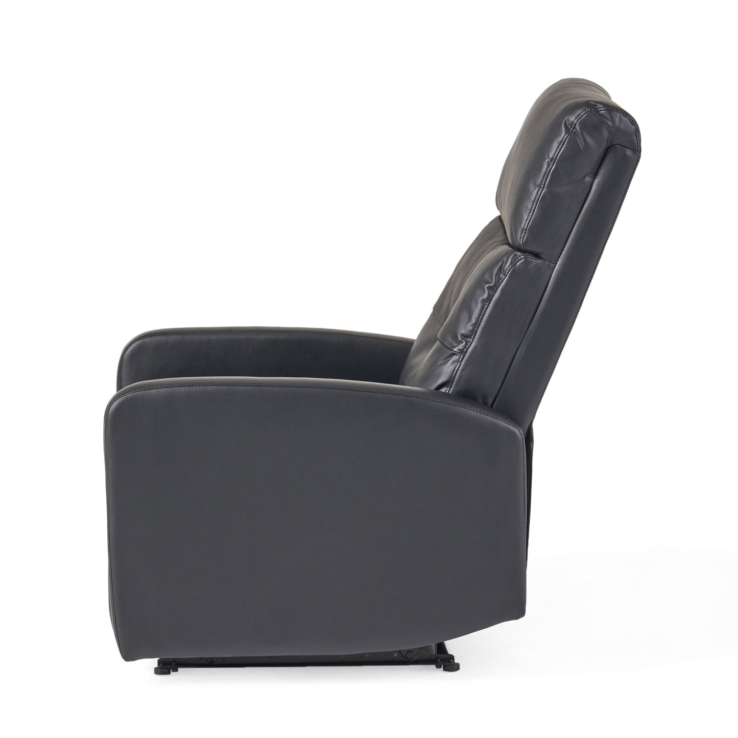 26" Wide Faux Leather Manual Standard Recliner