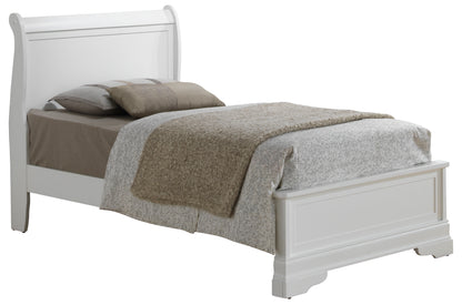 Timeless White Twin Bed With Classic Design