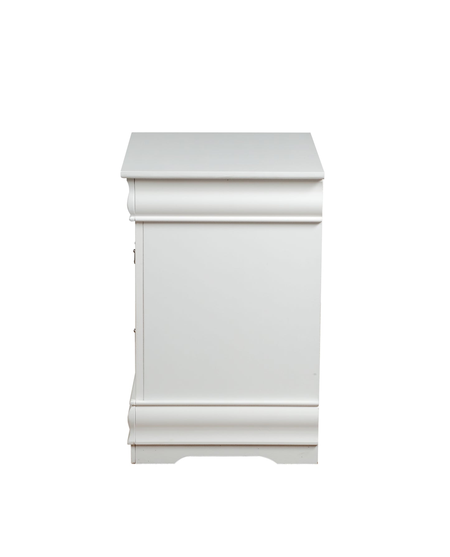 Louis Philippe White Finish Nightstand
