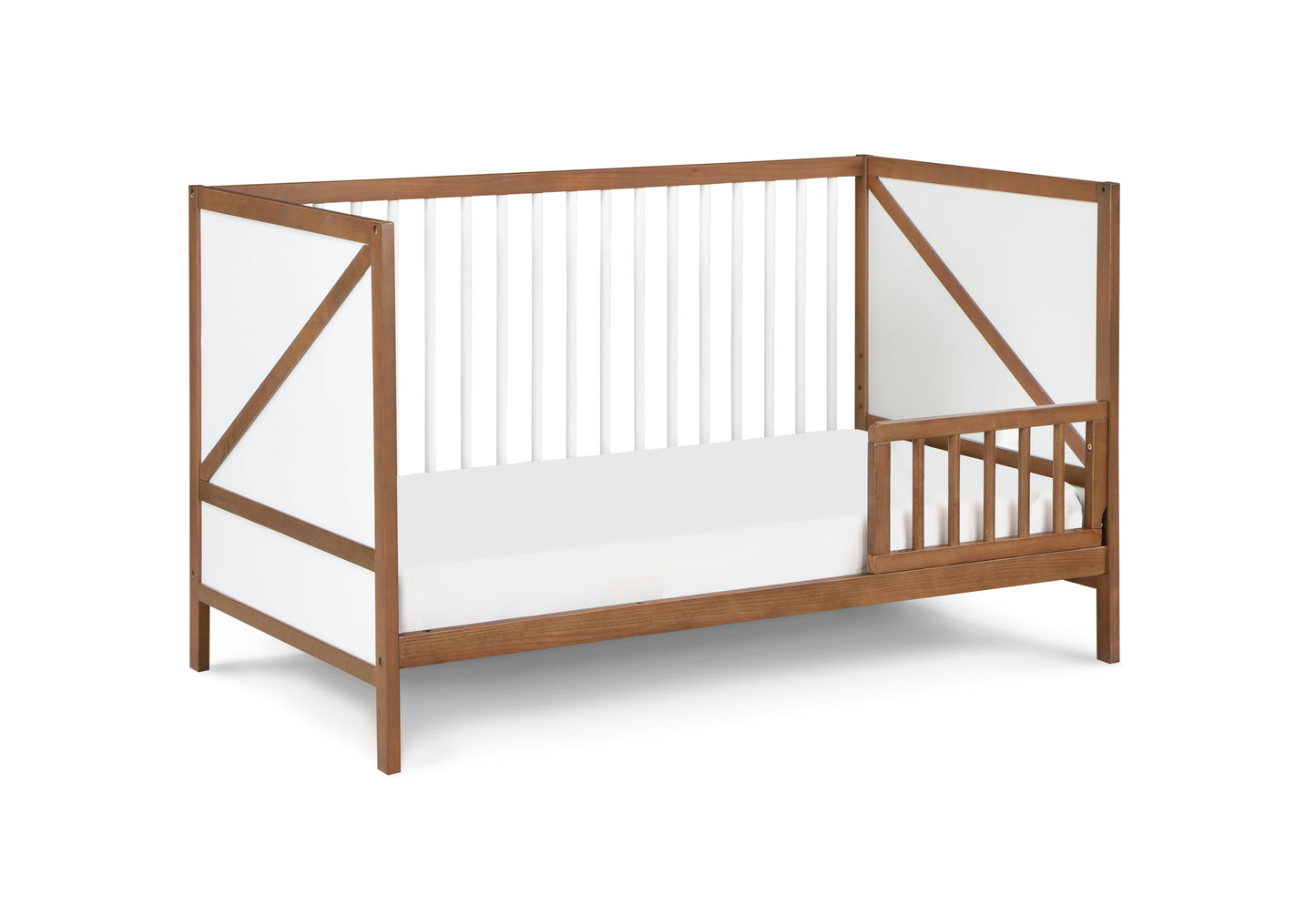 Pixie Zen 3-in-1 Crib in Walnut/White