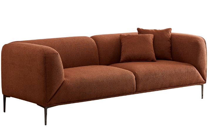 WKS2 Brown sofa can be placed in the studio, living room, attic multiple scenes, modern style simple fashion, size 89.37* 35.43* high 28.74 inches