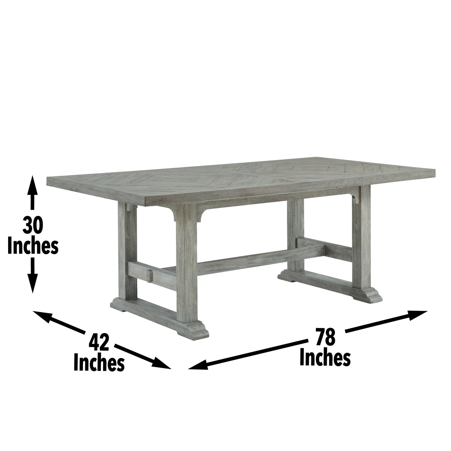 Whitford - Dining Table - Gray