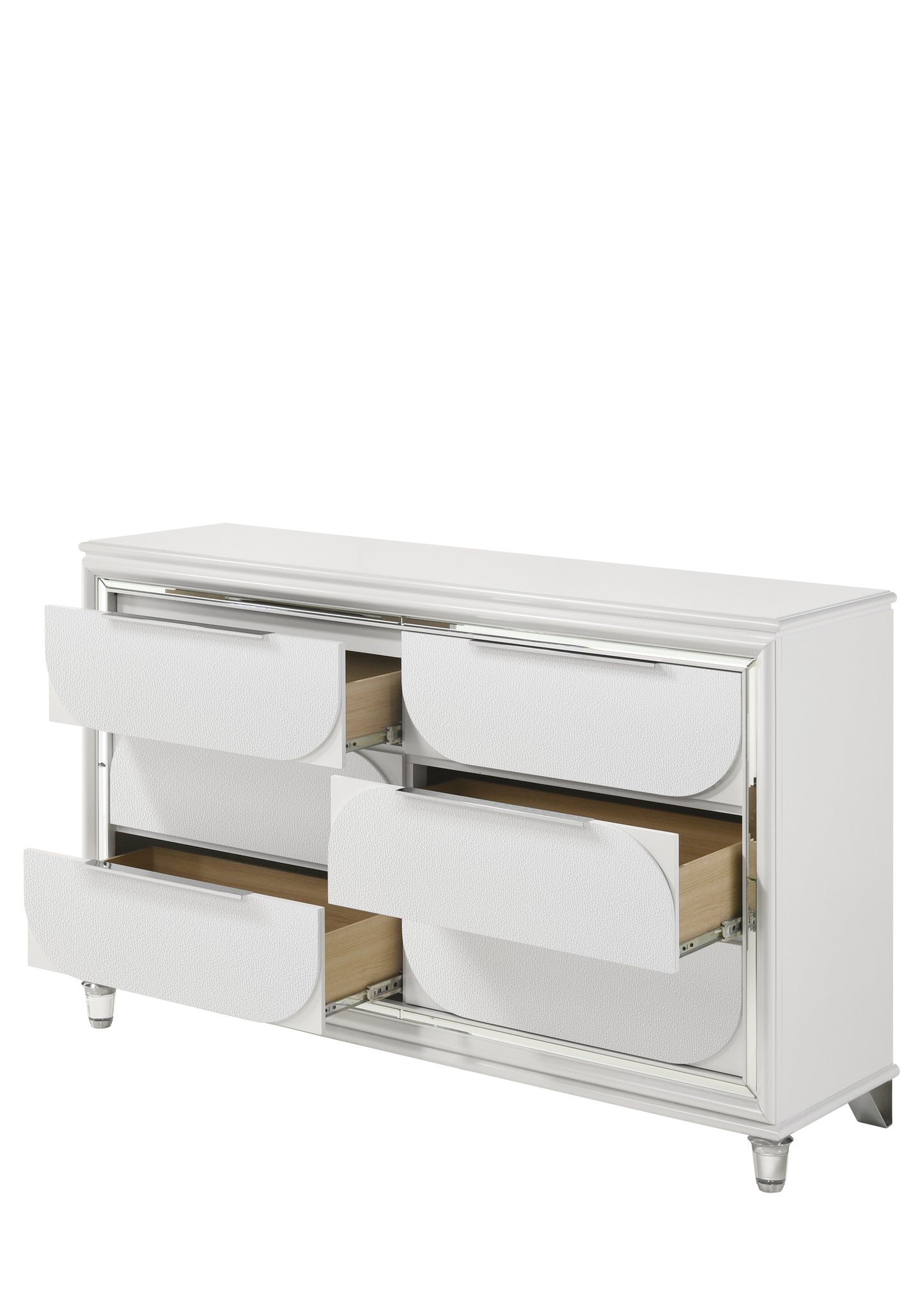 Tarian Pearl White Finish Dresser