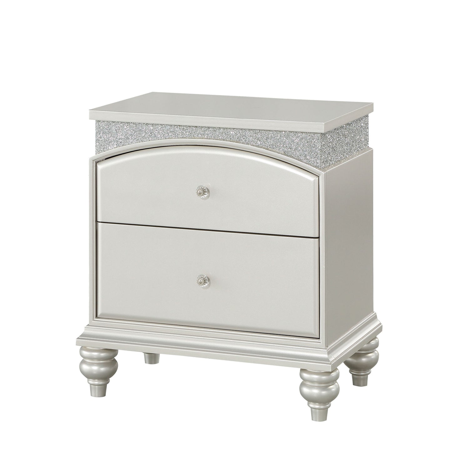 Platinum 2-drawer Nightstand