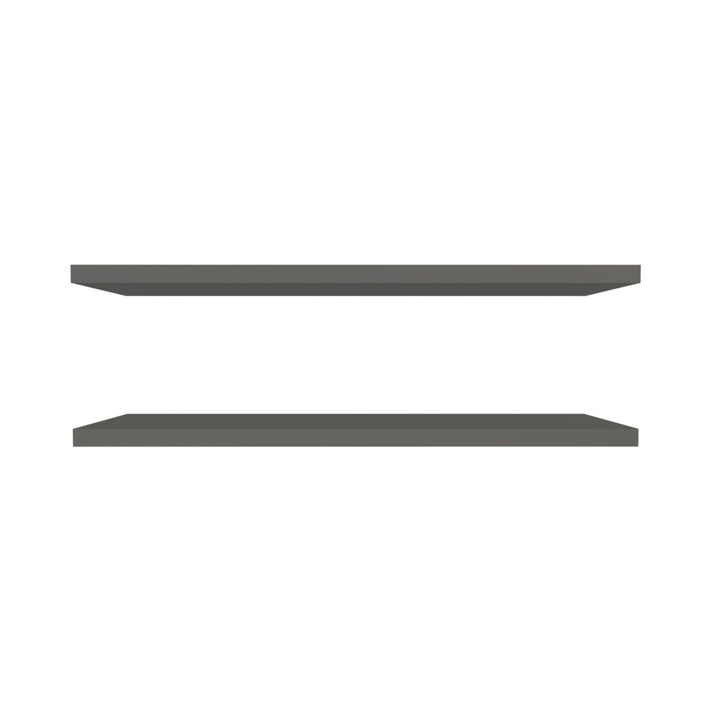 Greer Floating Shelf in Melamine x2, Grey